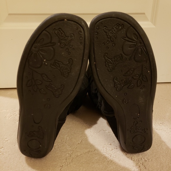 Black Suede Below-the-knee boot size 8 (38) - Picture 3 of 4